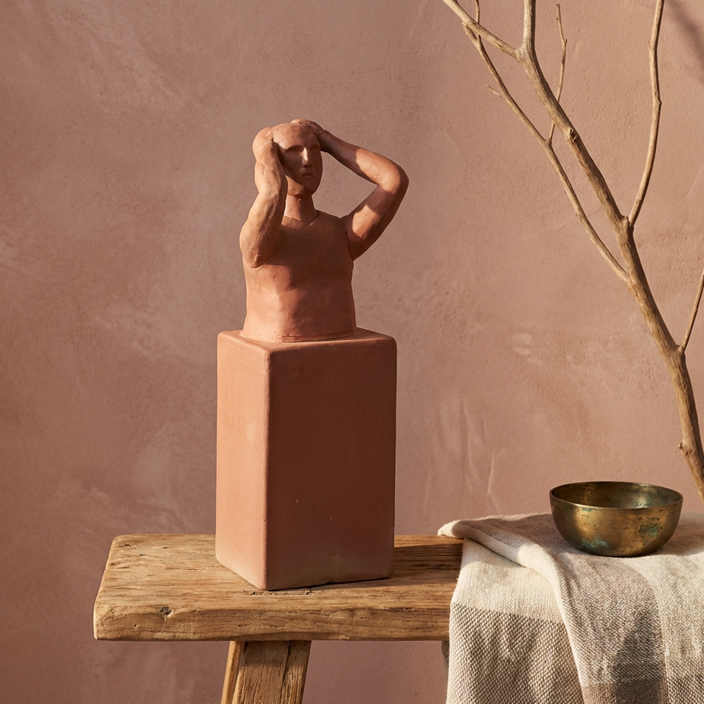 Amii Brown human shaped ceramic statue D