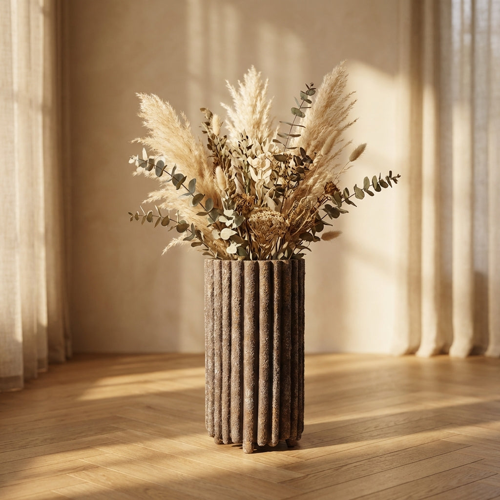 Morganne Pot en ciment - S (16x16x30 cm)