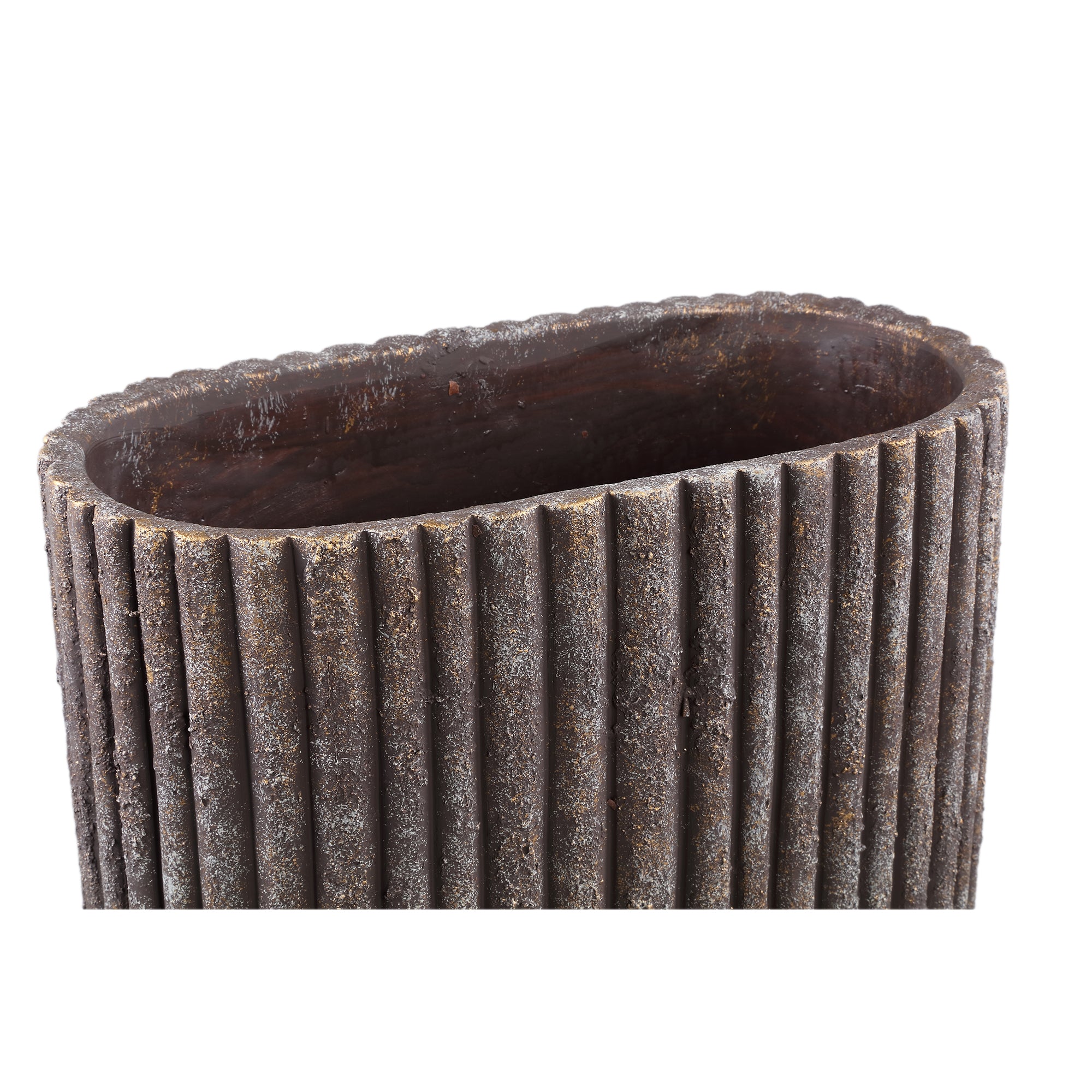 Morganne Pot en ciment - L (40x20x36 cm)