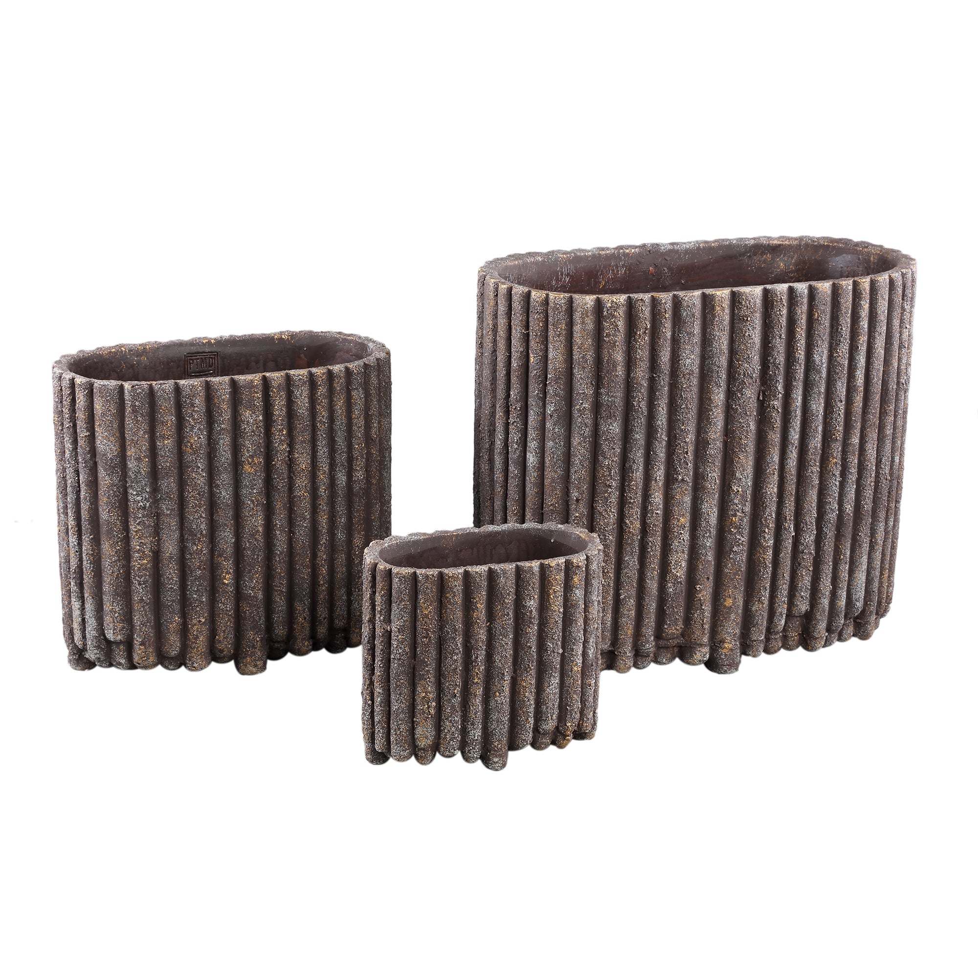 Morganne Pot en ciment - L (40x20x36 cm)