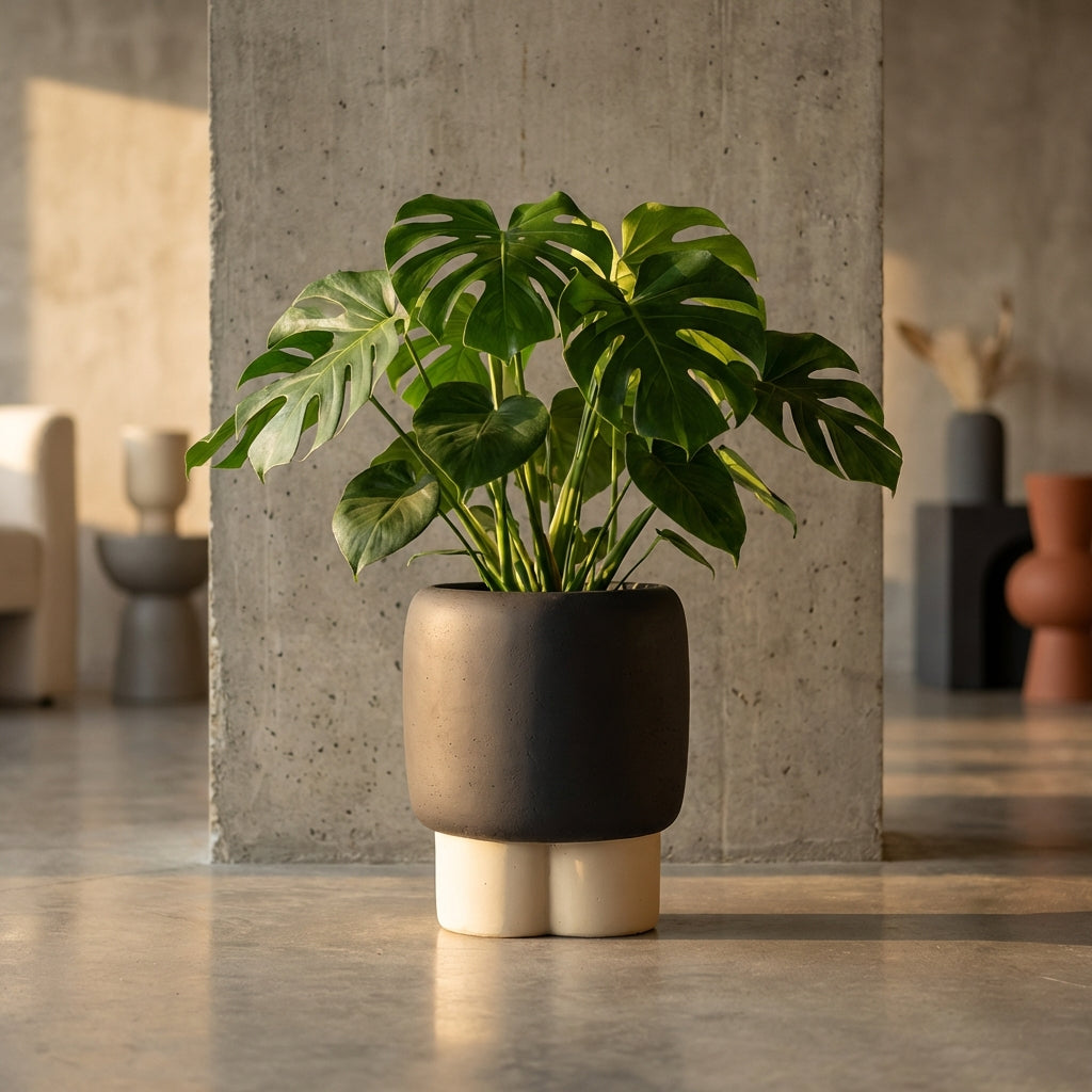 Neasa Pot en ciment - M (17x17x21 cm)