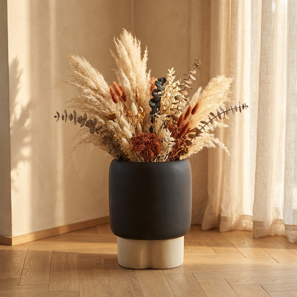 Neasa Pot en ciment - L (20x20x25 cm)