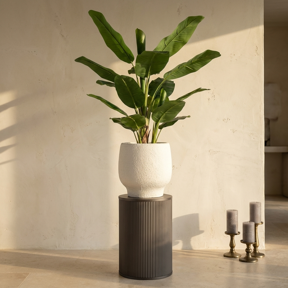 Pot Evelynn — Ciment — Photo lifestyle