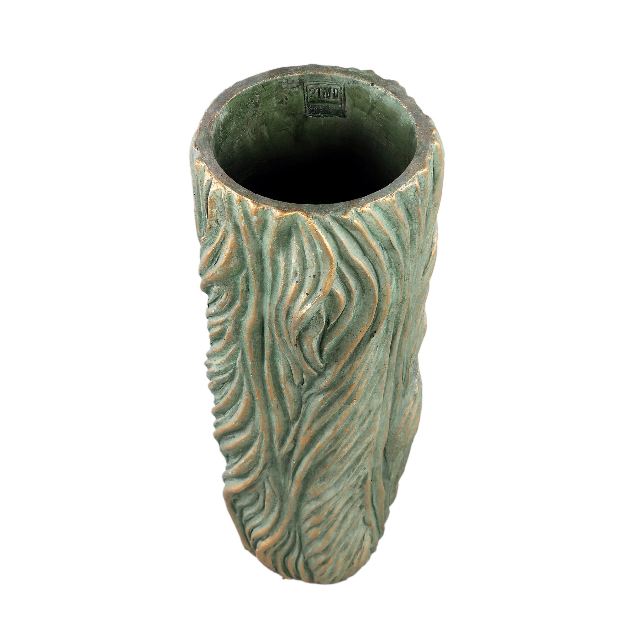 Pot Alexio — Ciment — Vert