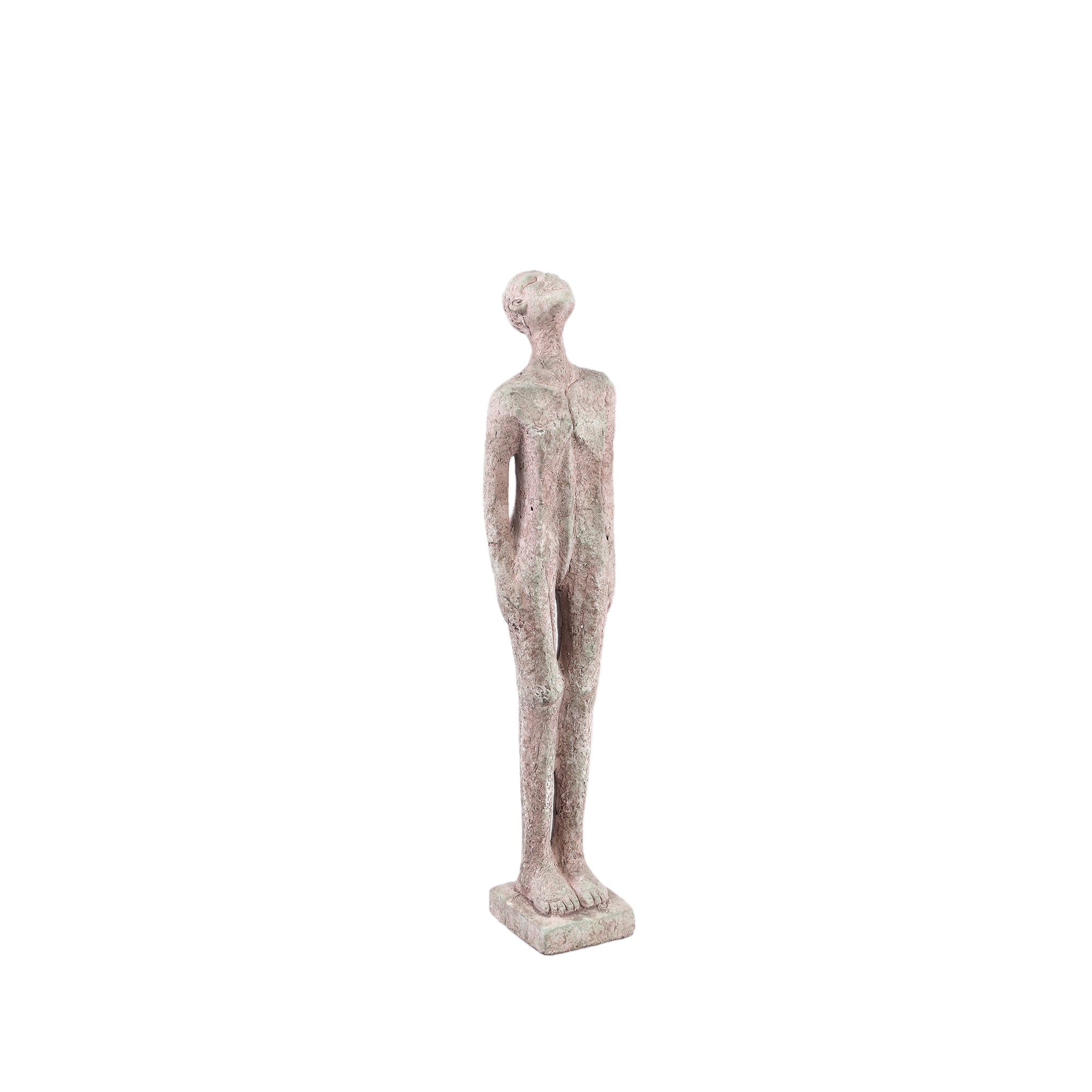 Keiton Grey human shaped statue low