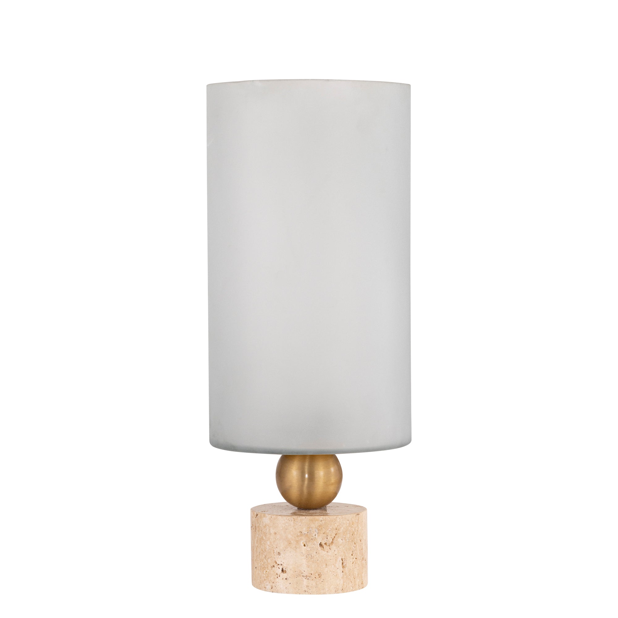 Levee Bougeoirs en verre - Crème
