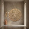Xavery Bronze round iron wall panel carved look S