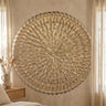 Xavery Bronze round iron wall panel carved look L