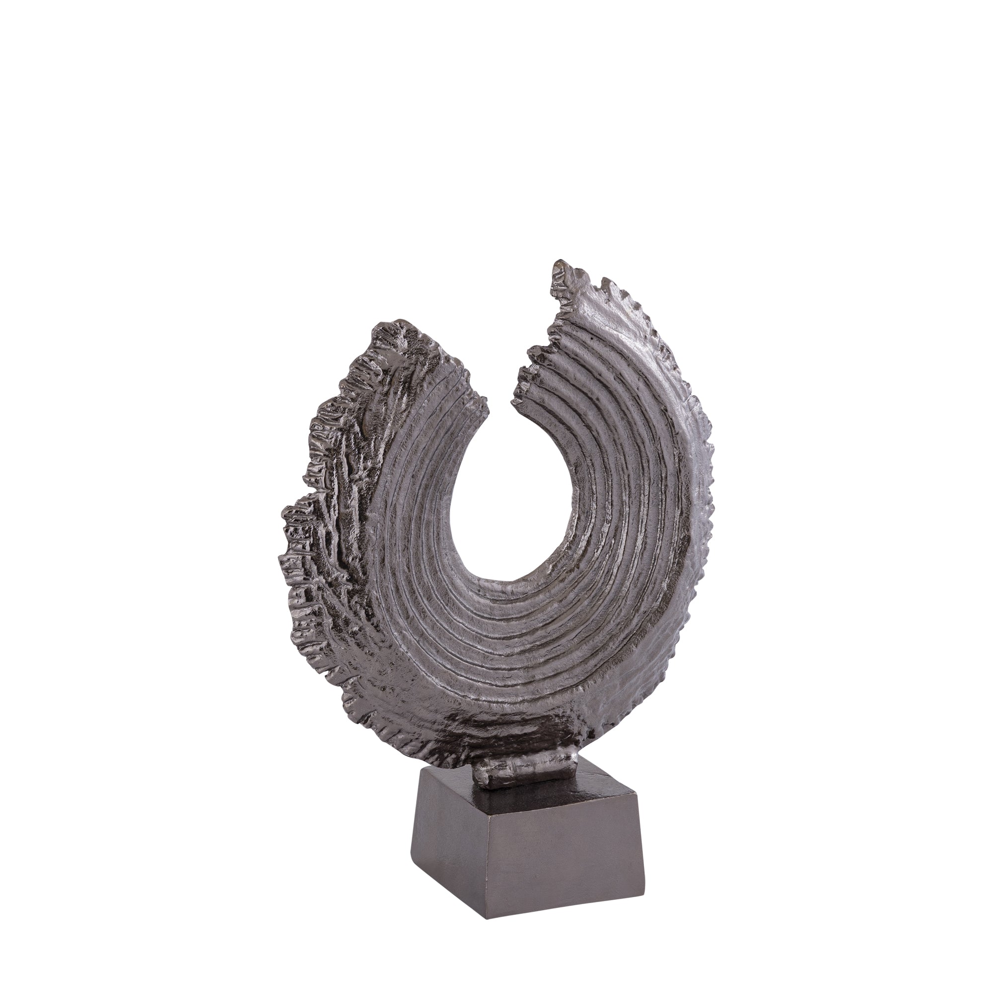 Apolline Bronze round casted alu statue on base S