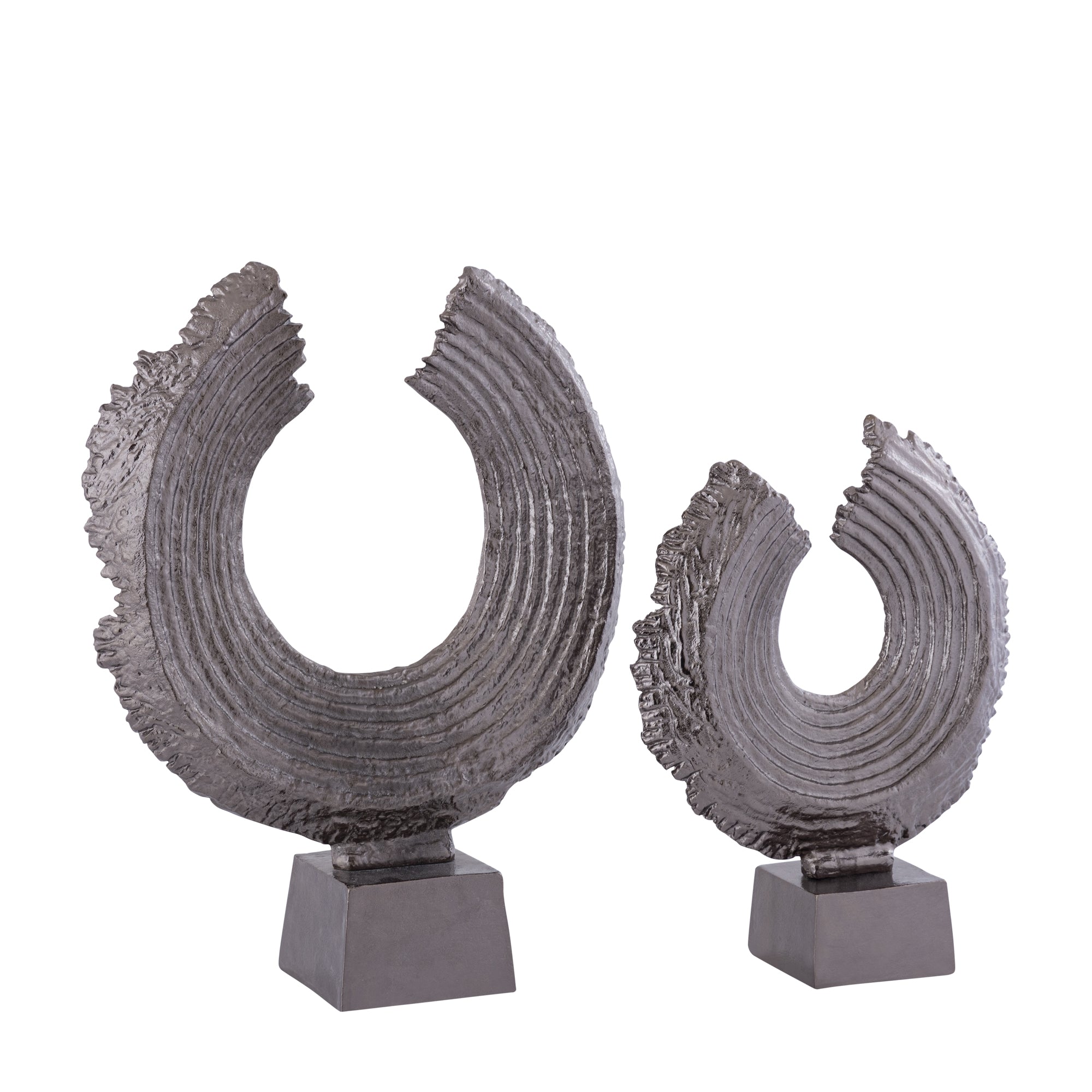 Apolline Bronze round casted alu statue on base S