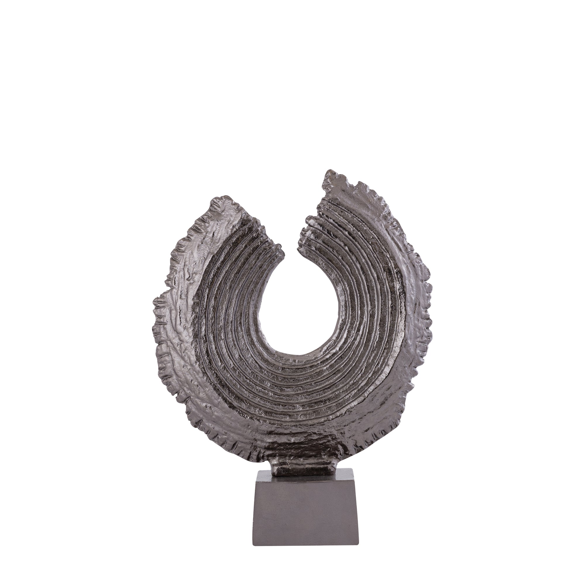 Apolline Bronze round casted alu statue on base S