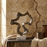 Maryan Brass shaped alu casted statue marble baseS