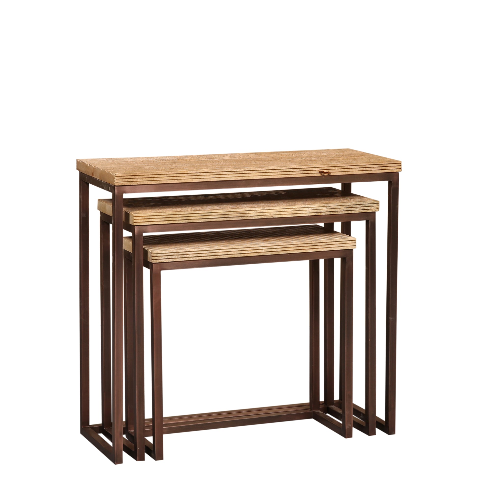 Zoah Copper mango wood rectangle sidetable SV3 - Photo 9