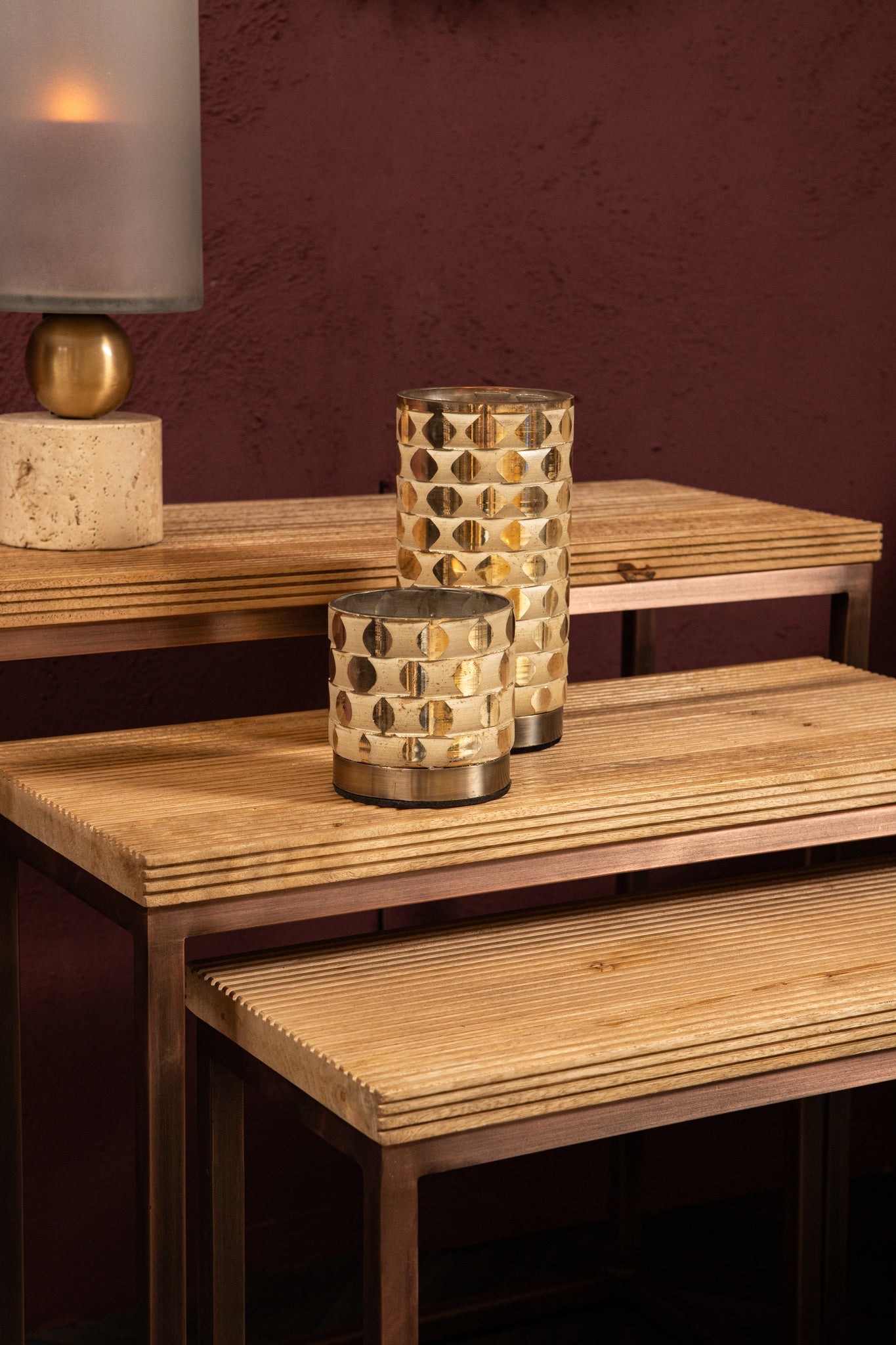 Zoah Copper mango wood rectangle sidetable SV3 - Photo 2