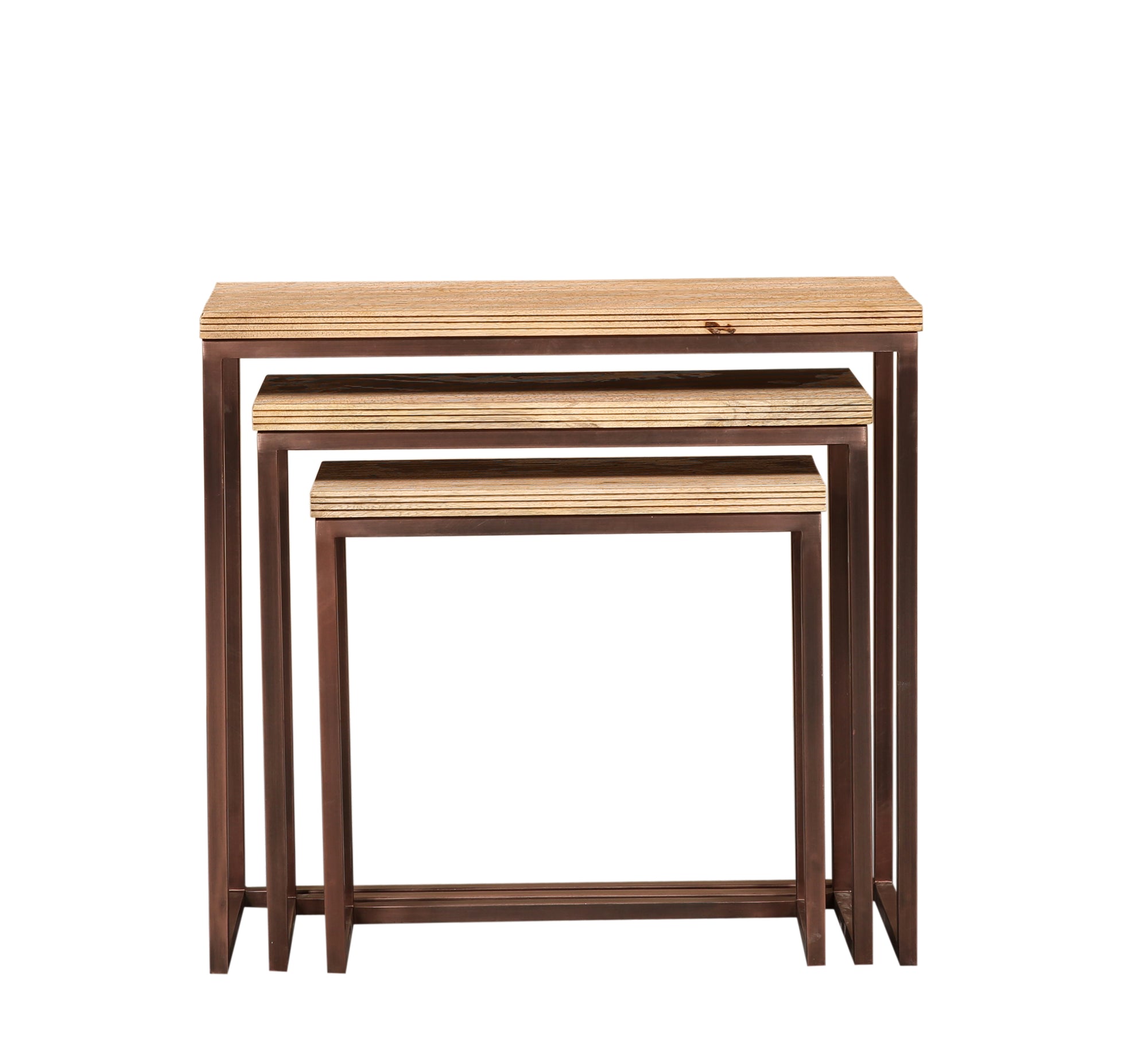Zoah Copper mango wood rectangle sidetable SV3 - Photo 10