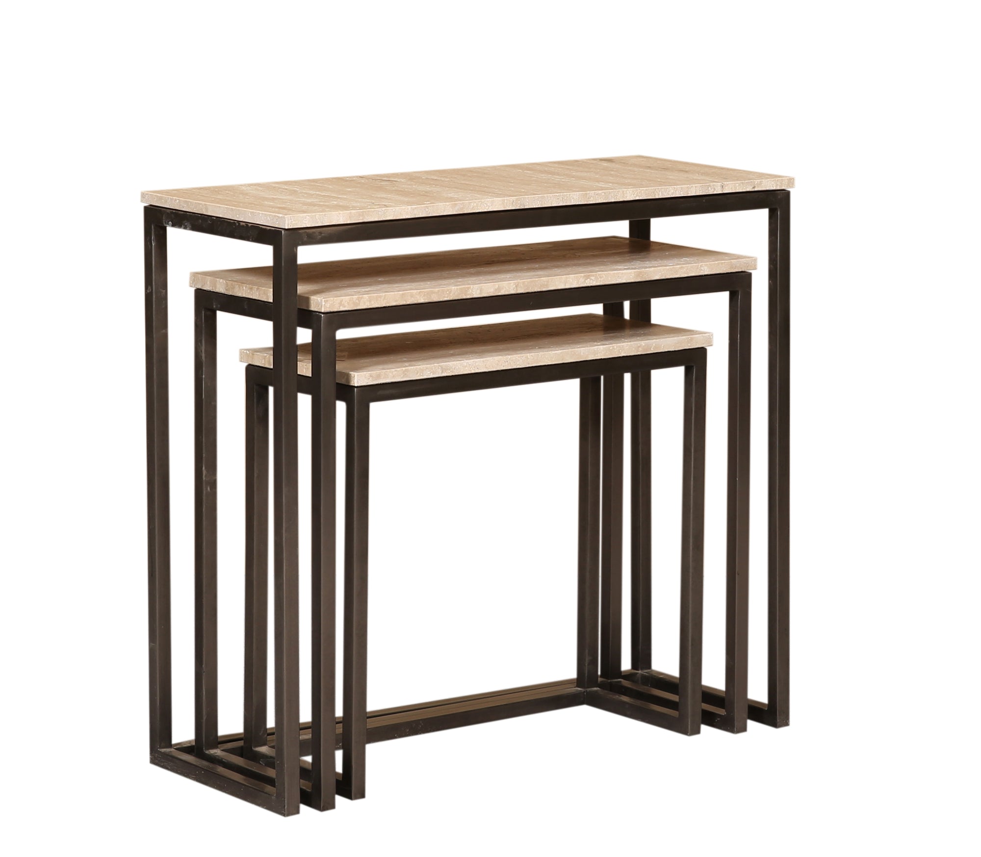 Zoah Black Travertine rectangle sidetable SV3 - Photo 9