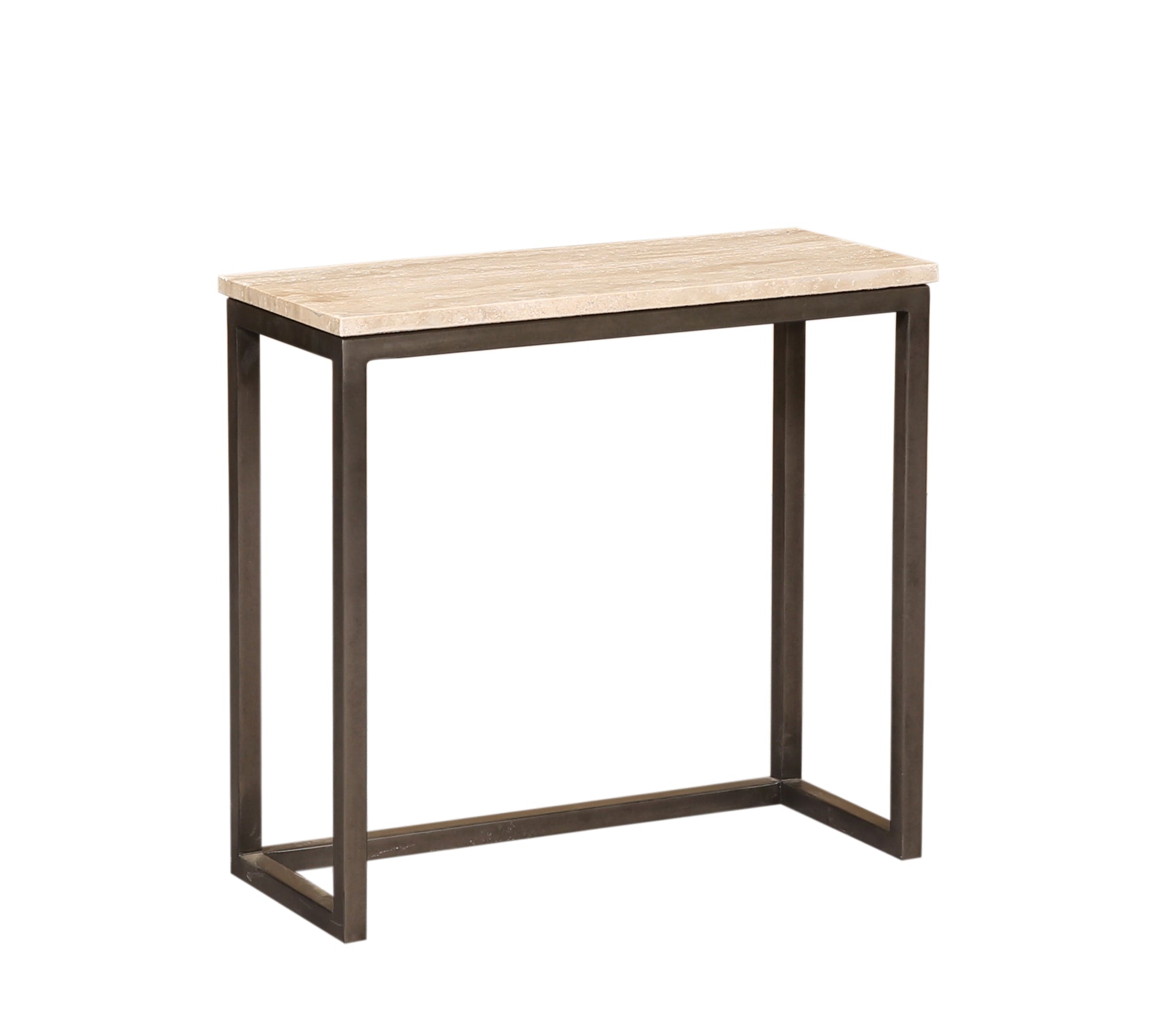 Zoah Black Travertine rectangle sidetable SV3 - Photo 3