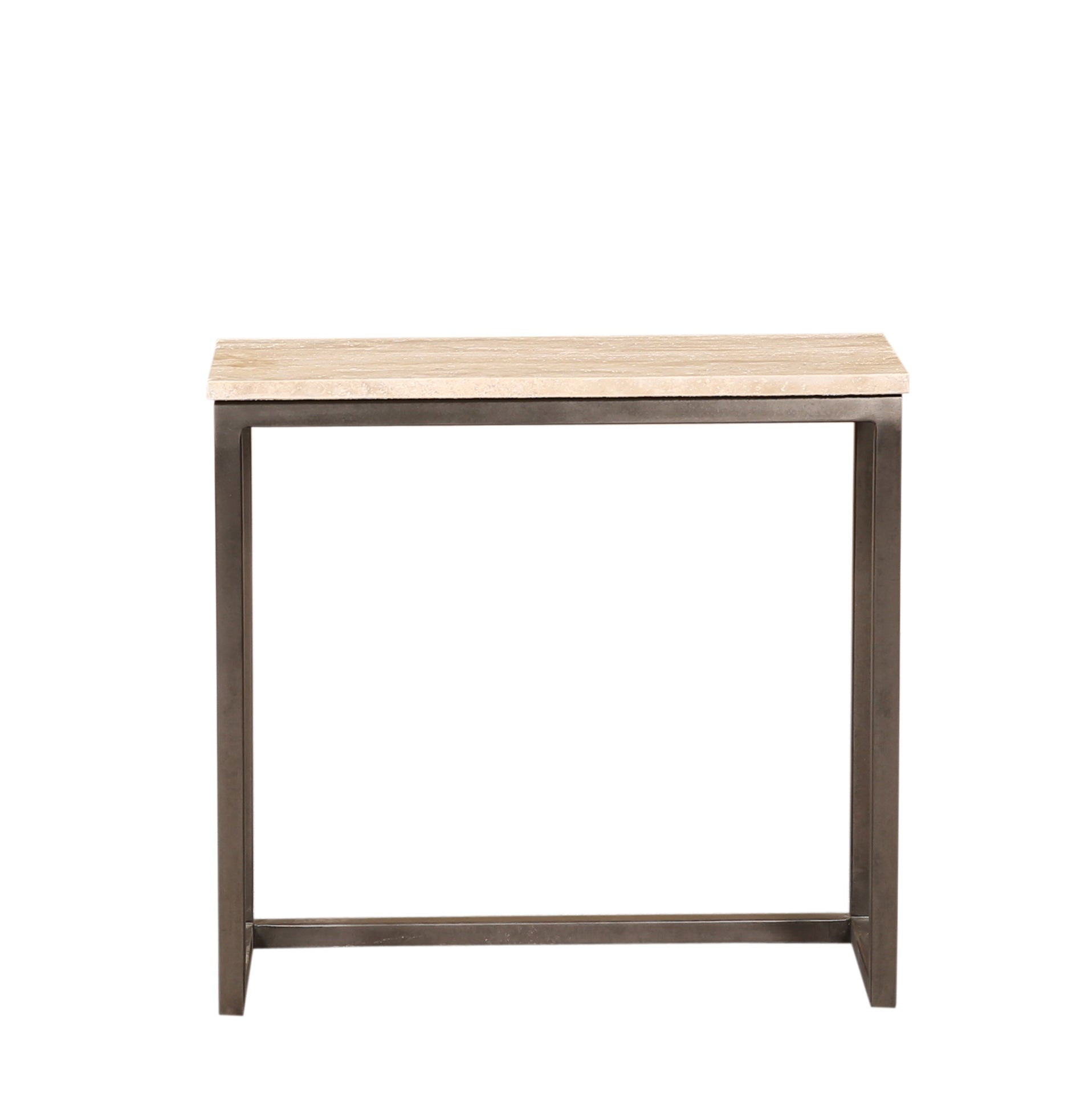 Zoah Black Travertine rectangle sidetable SV3 - Photo 4