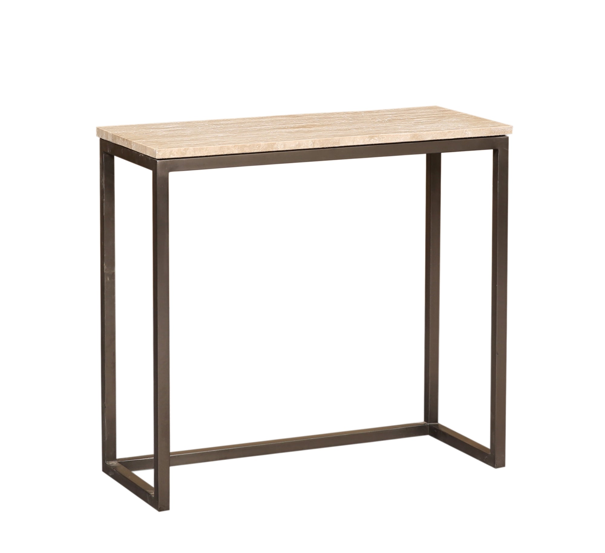 Zoah Black Travertine rectangle sidetable SV3 - Photo 5