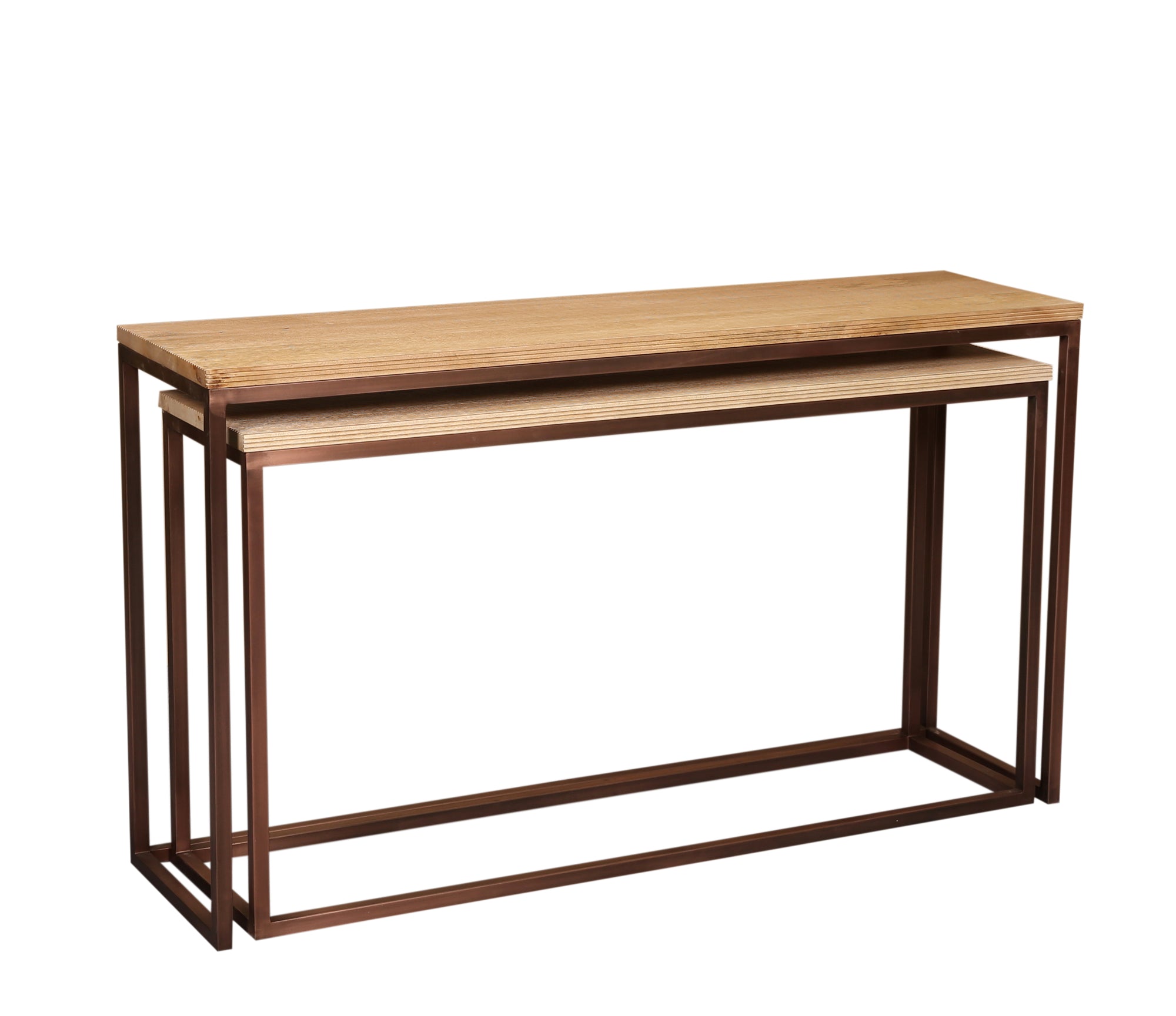 Zoah Copper mango wood rectangle sidetable SV2 - Photo 2