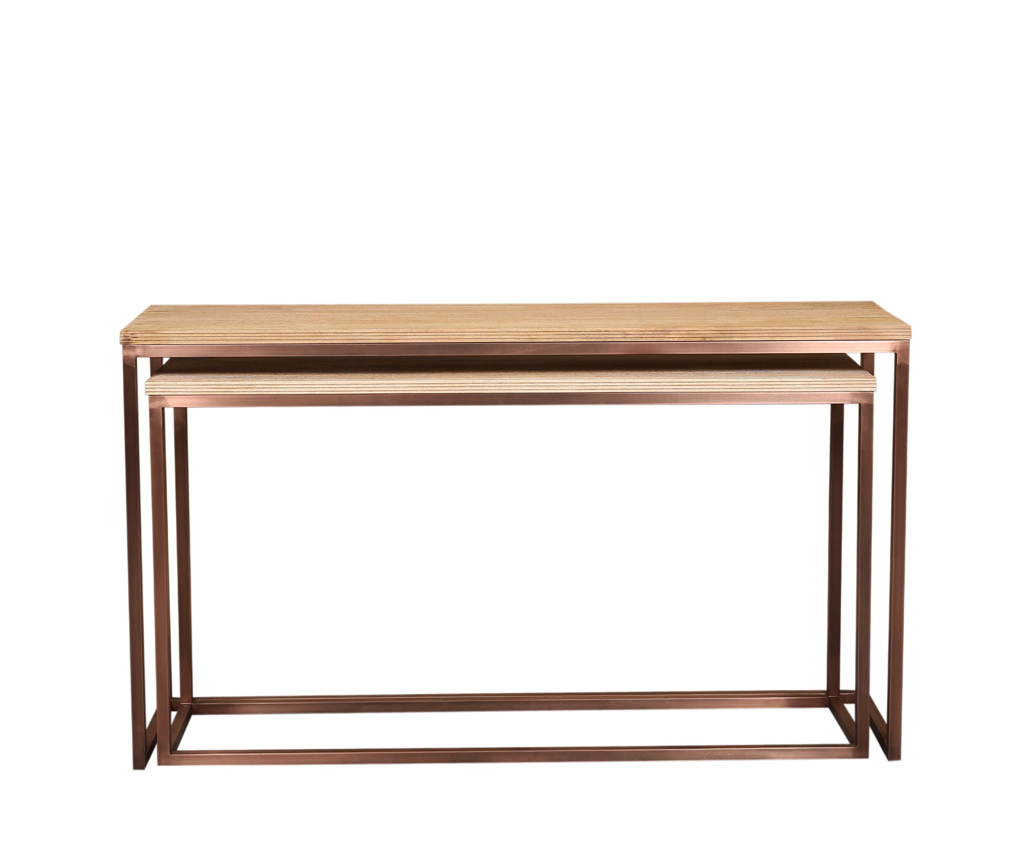Zoah Copper mango wood rectangle sidetable SV2 - Photo 3