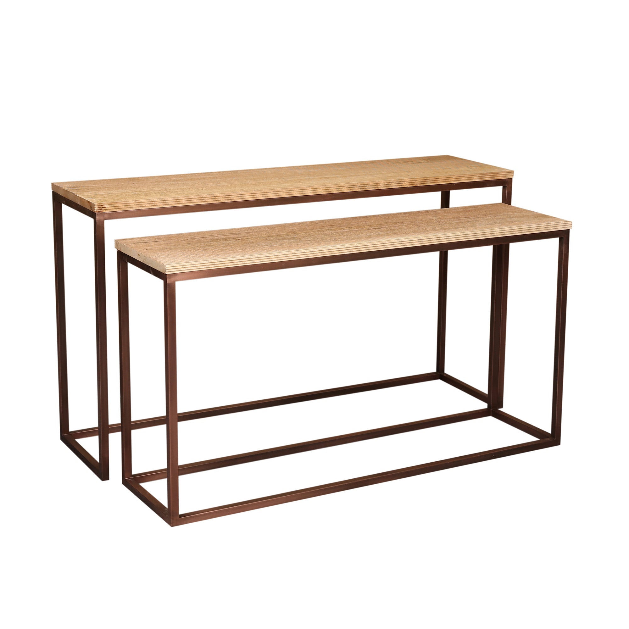 Zoah Copper mango wood double level sidetable - Photo 5