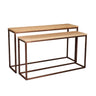 Zoah Copper mango wood rectangle sidetable SV2