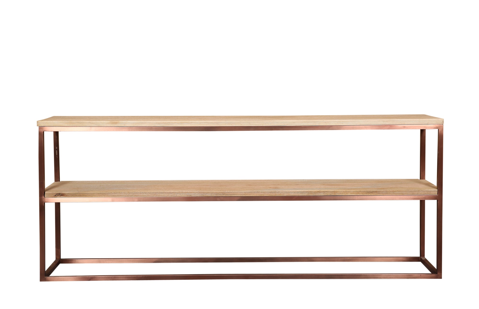 Zoah Copper mango wood double level sidetable - Photo 2