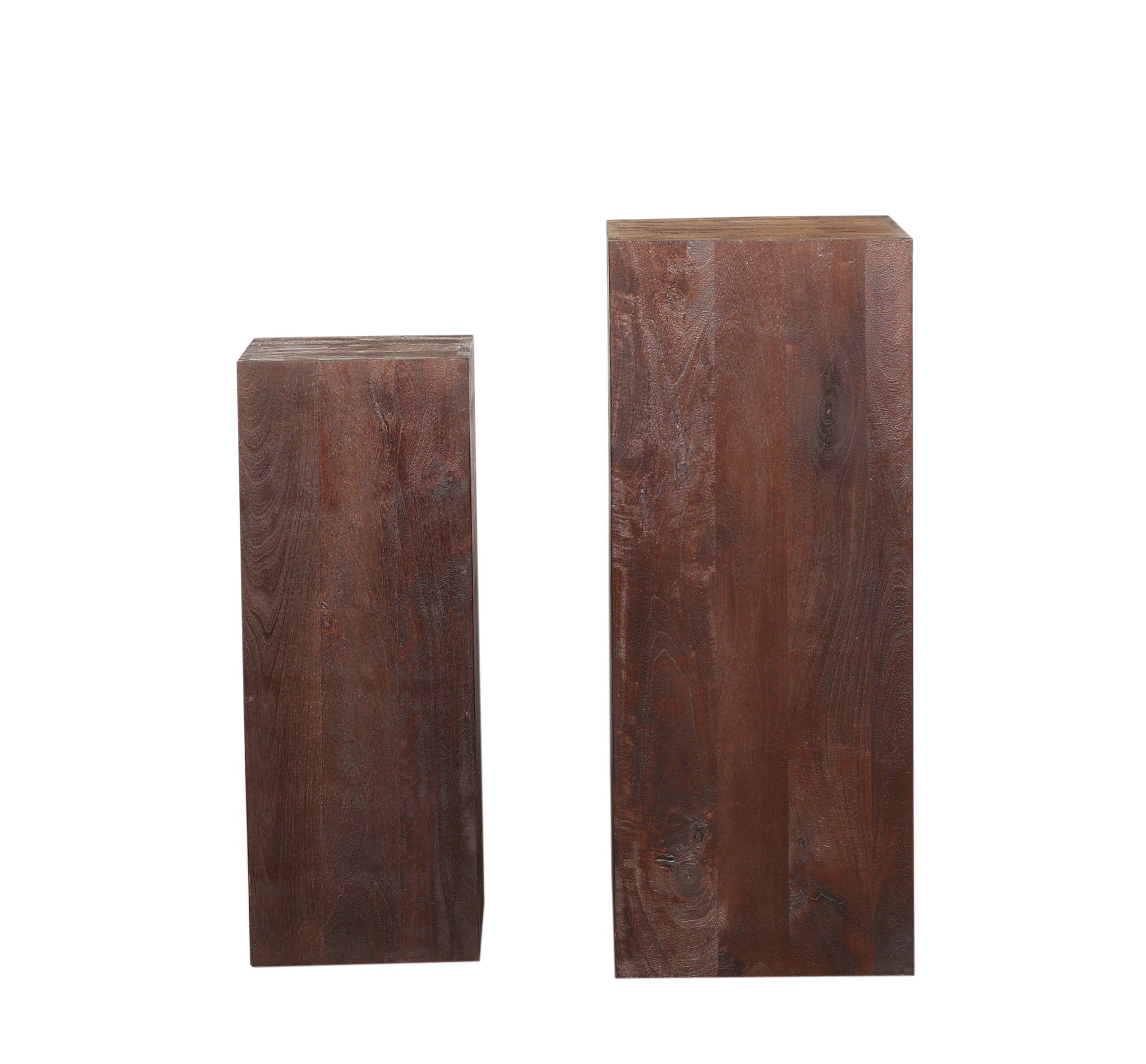 Kyro Brown sandblasted mango wood pedestal SV2