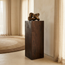 Piédestal Kyro — Marron sandblasted Bois de Manguier SV — Vue lifestyle
