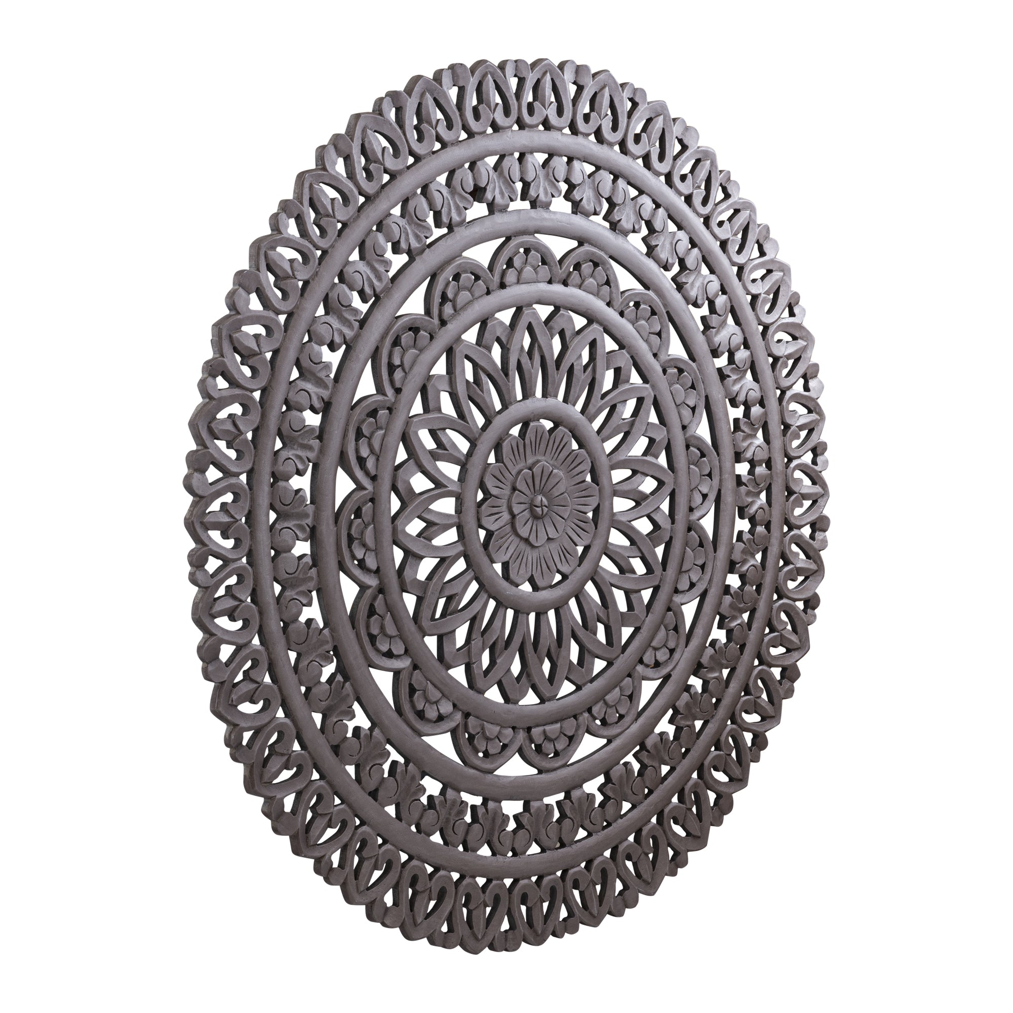 Farris Brown round mdf wall panel carved L