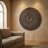 Farris Brown round mdf wall panel carved S