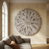 Bonte Cream MDF wall panel wavy carved round L