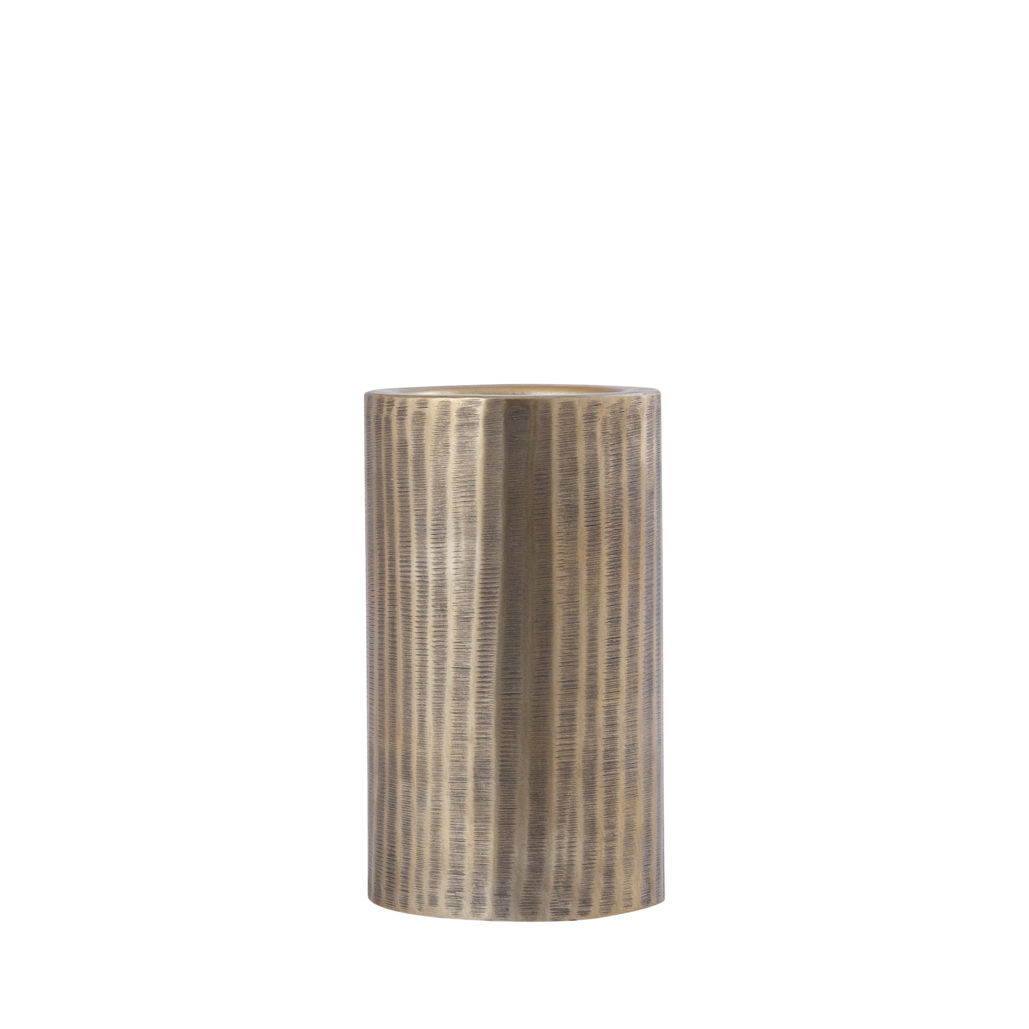 Jowad Chandeliers en métal — Antique Alu Candle Holder Rib - Or