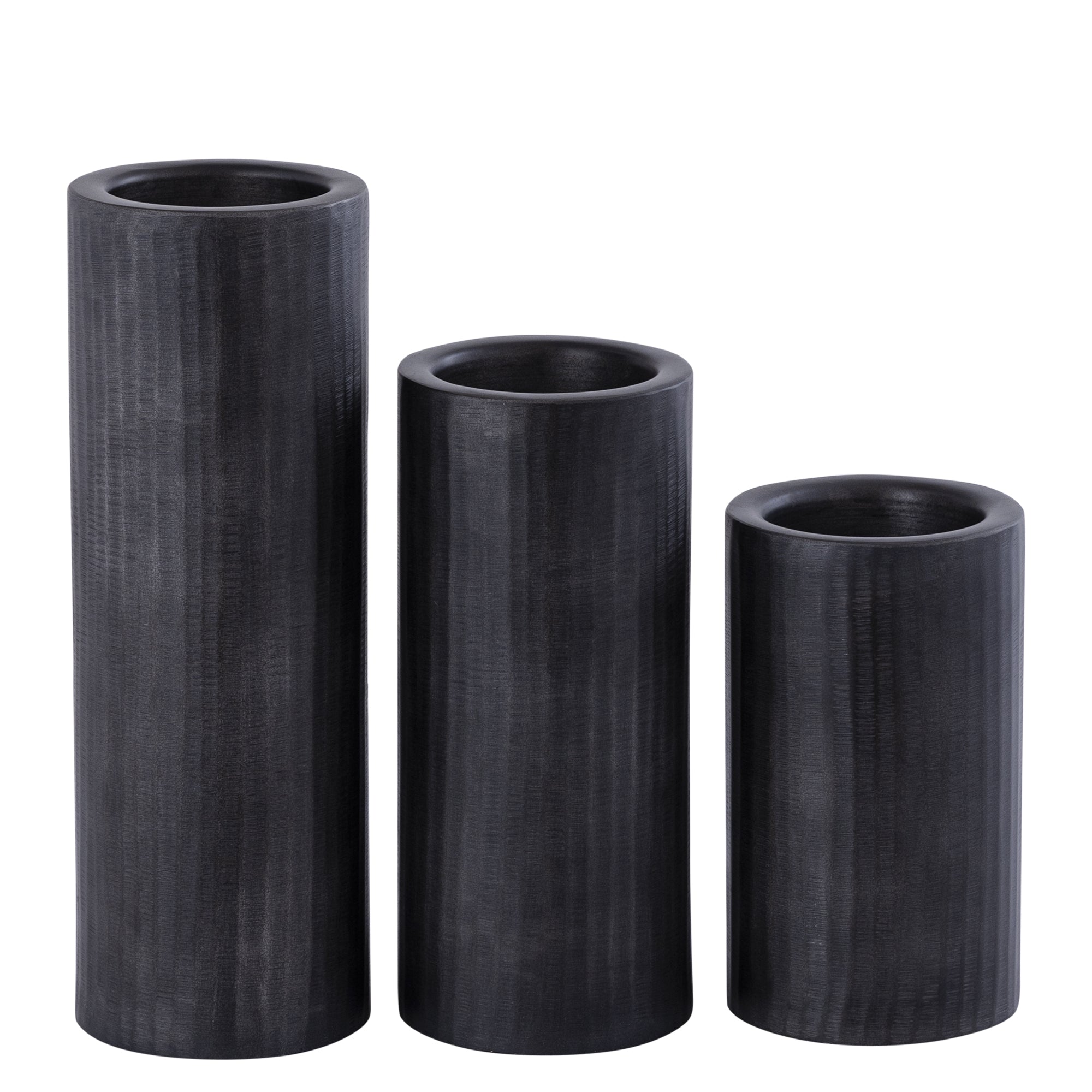 Jowad Chandeliers en métal — Graphite Alu Candle Holder Rib - Gris