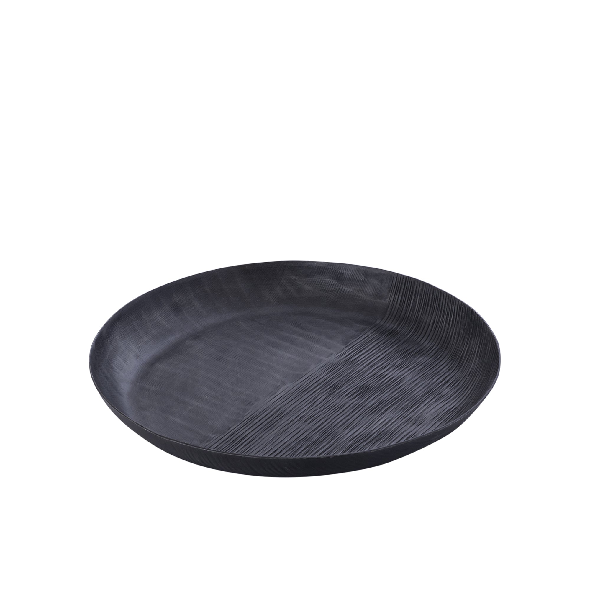 Jowad Graphite alu sheet bowl ribbed round S