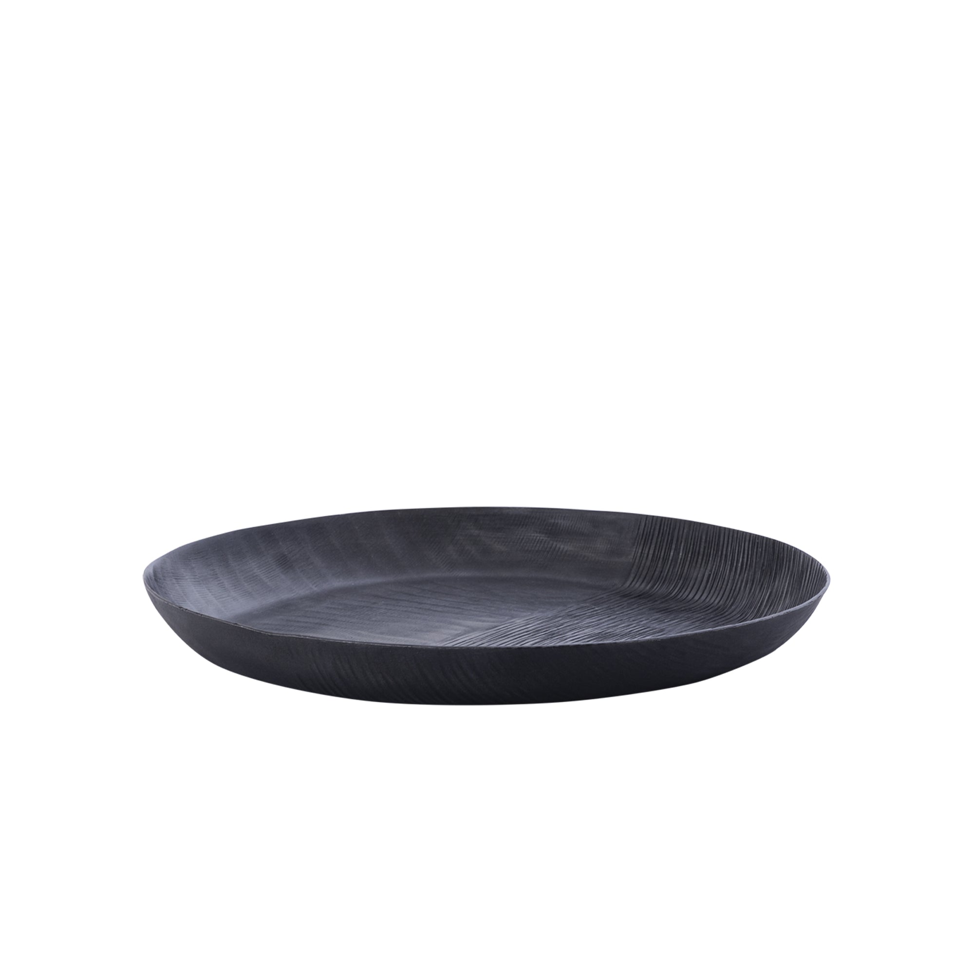 Jowad Graphite alu sheet bowl ribbed round S