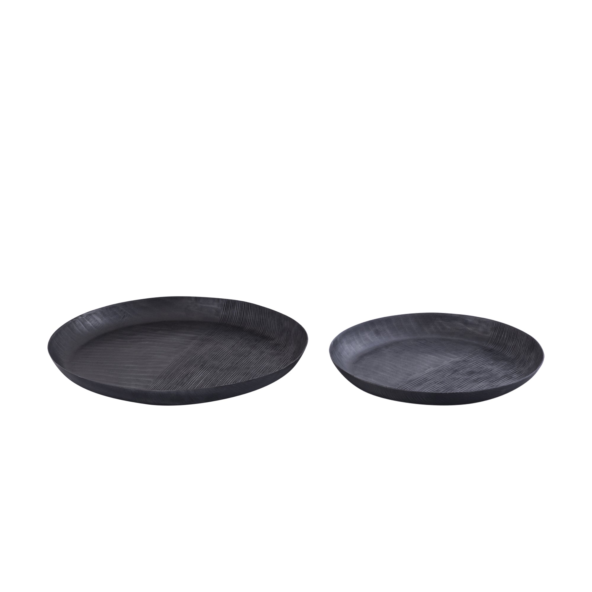 Jowad Graphite alu sheet bowl ribbed round L
