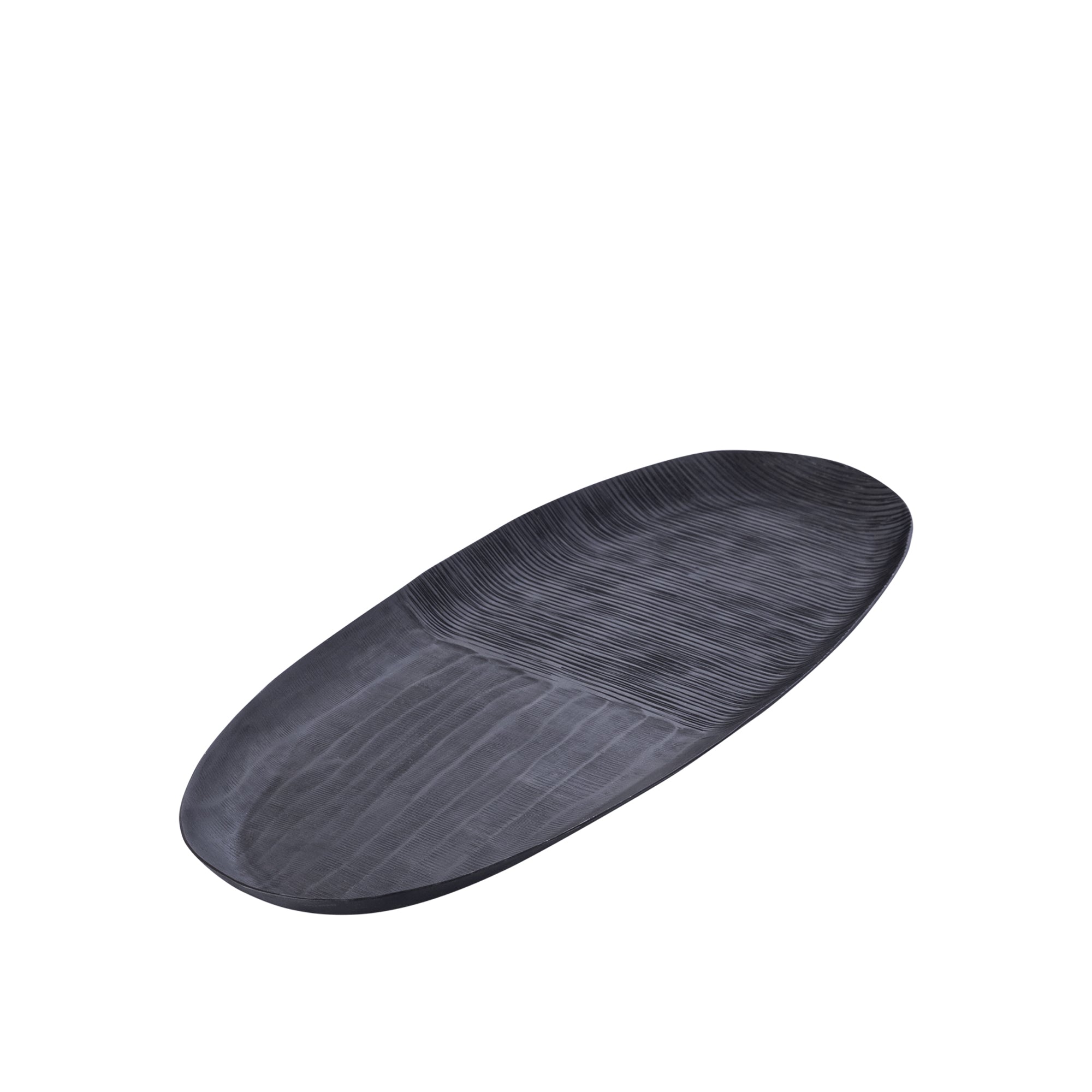 Jowad Graphite alu sheet bowl ribbed oval S