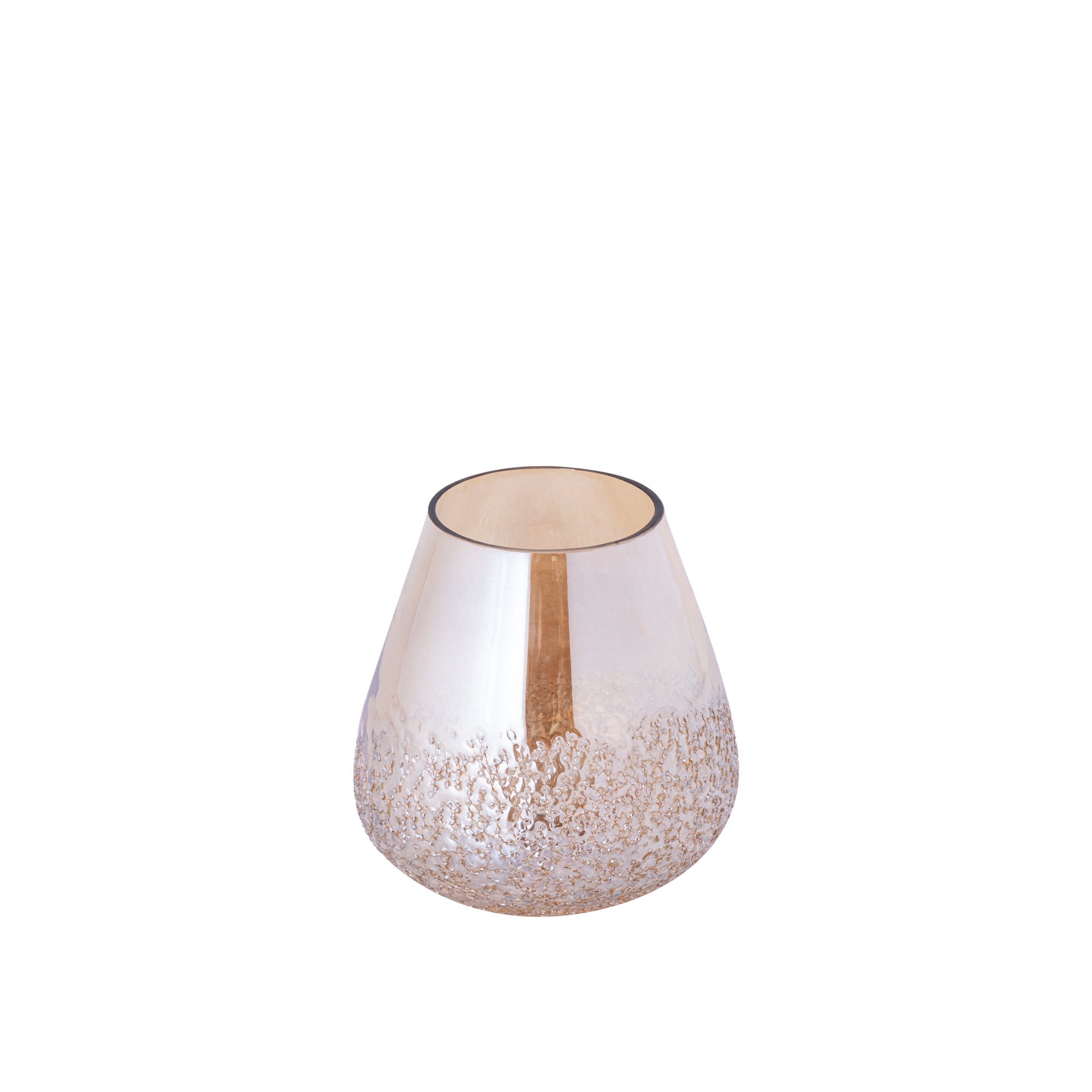 Ameara Bougeoirs en verre - Ambre