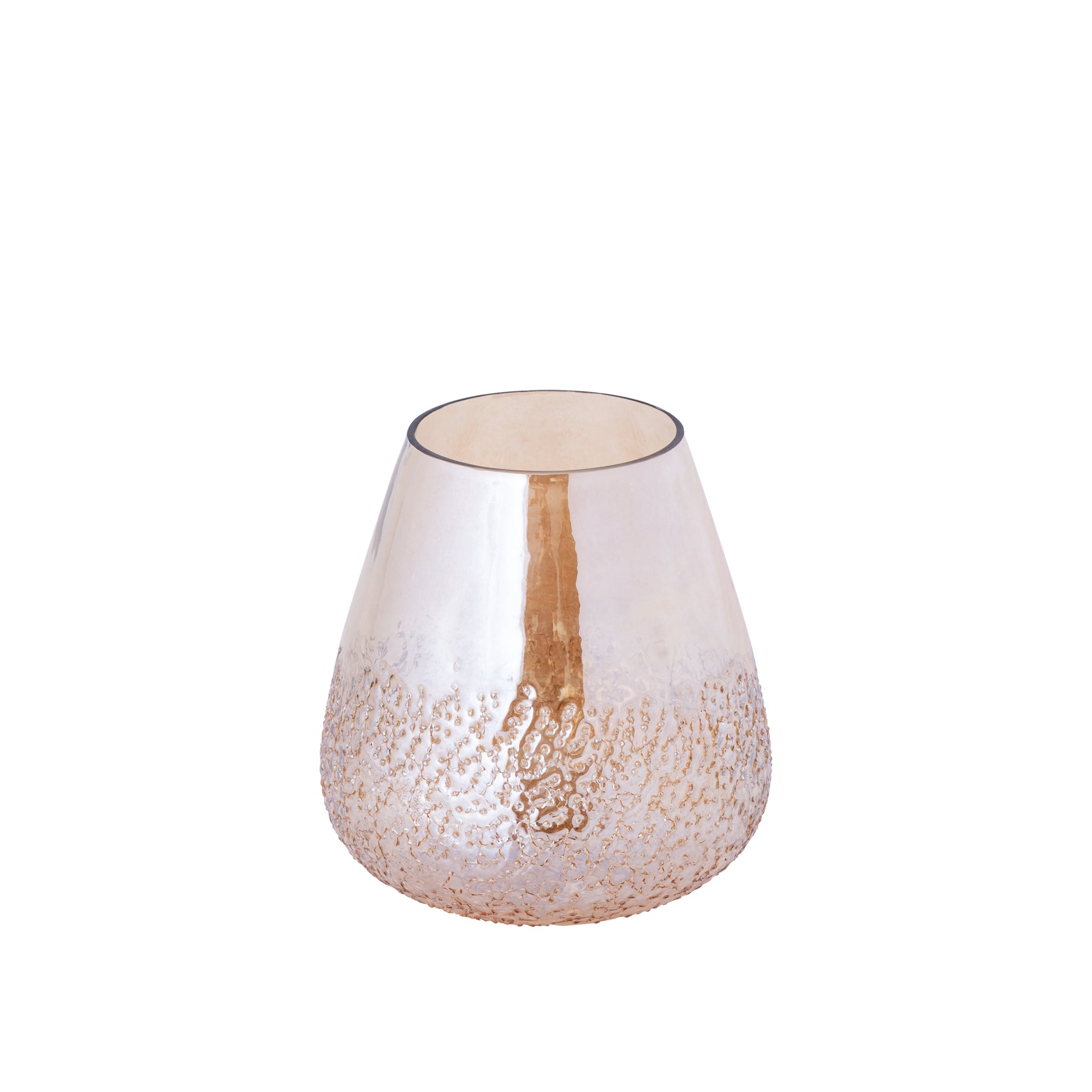 Ameara Bougeoirs en verre - Ambre
