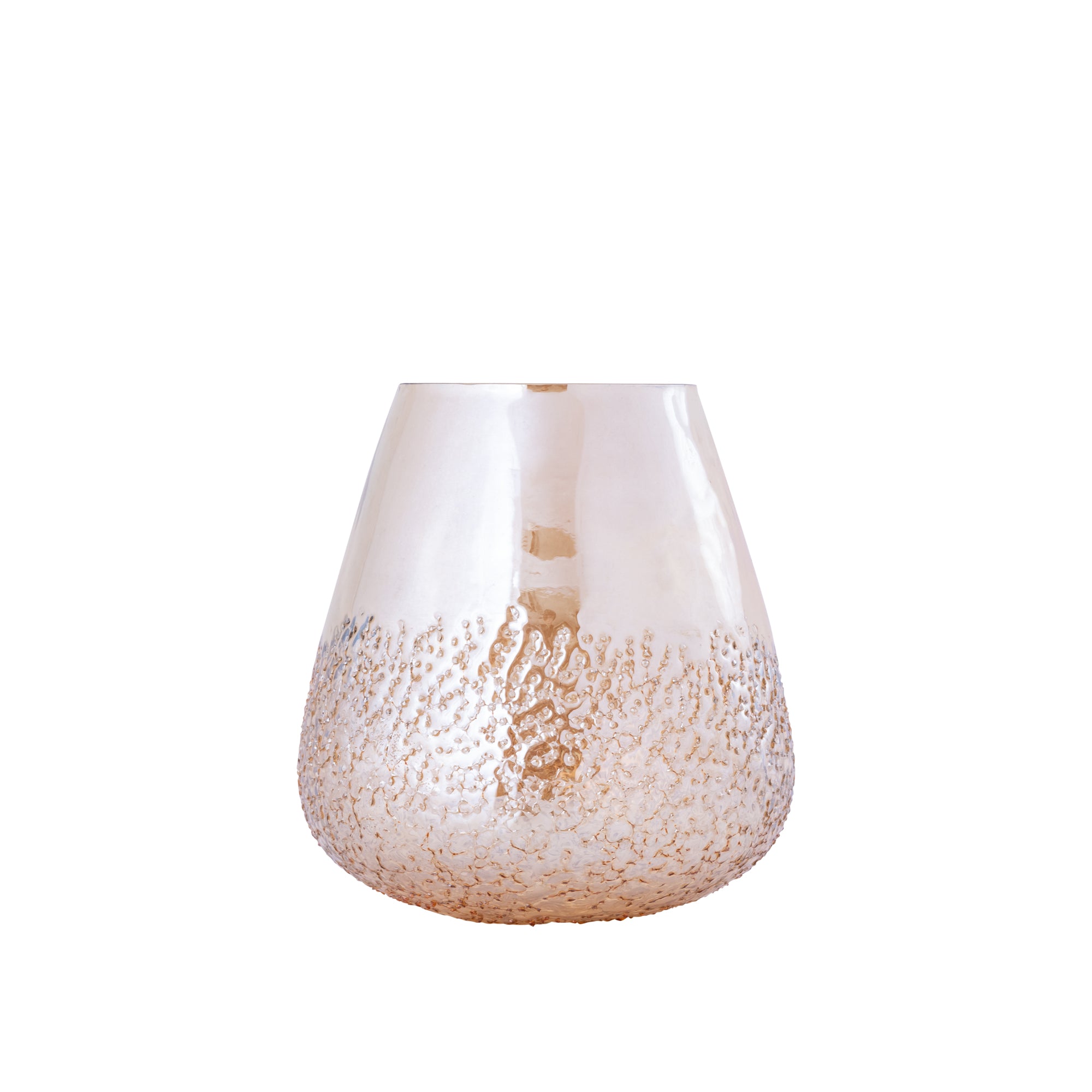 Ameara Bougeoirs en verre - Ambre