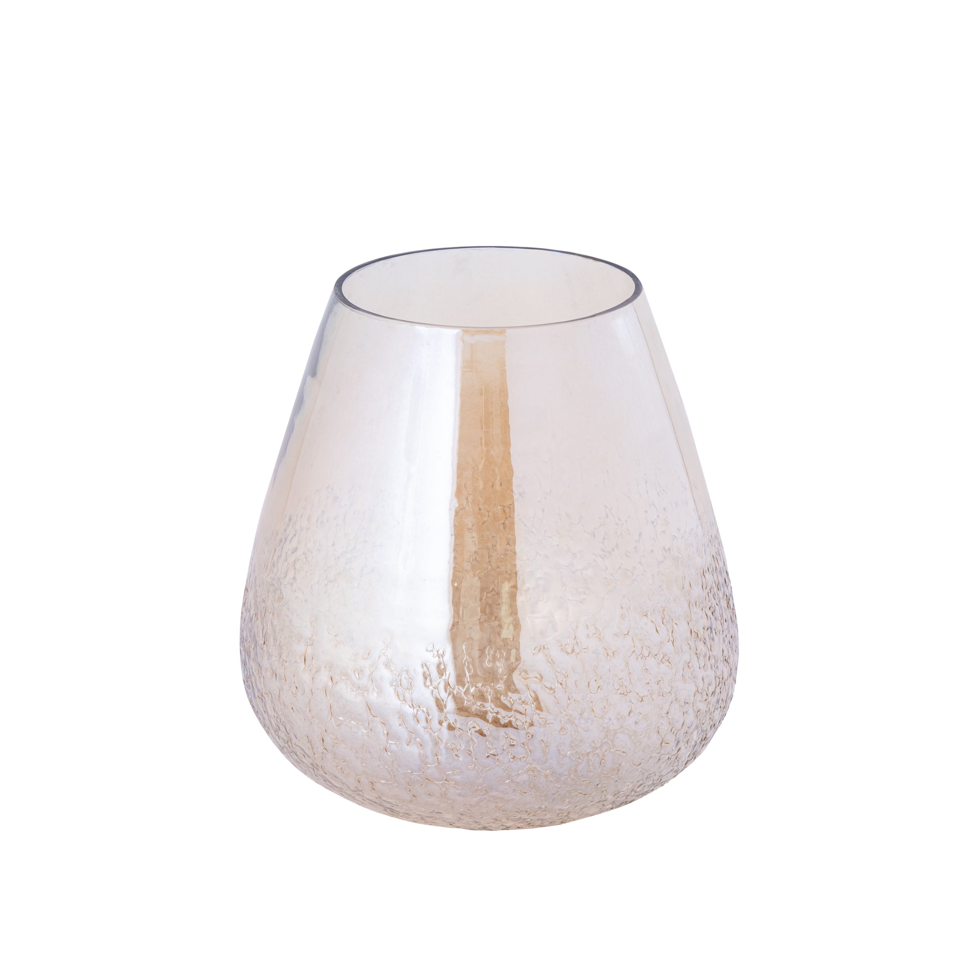 Ameara Bougeoirs en verre - Ambre