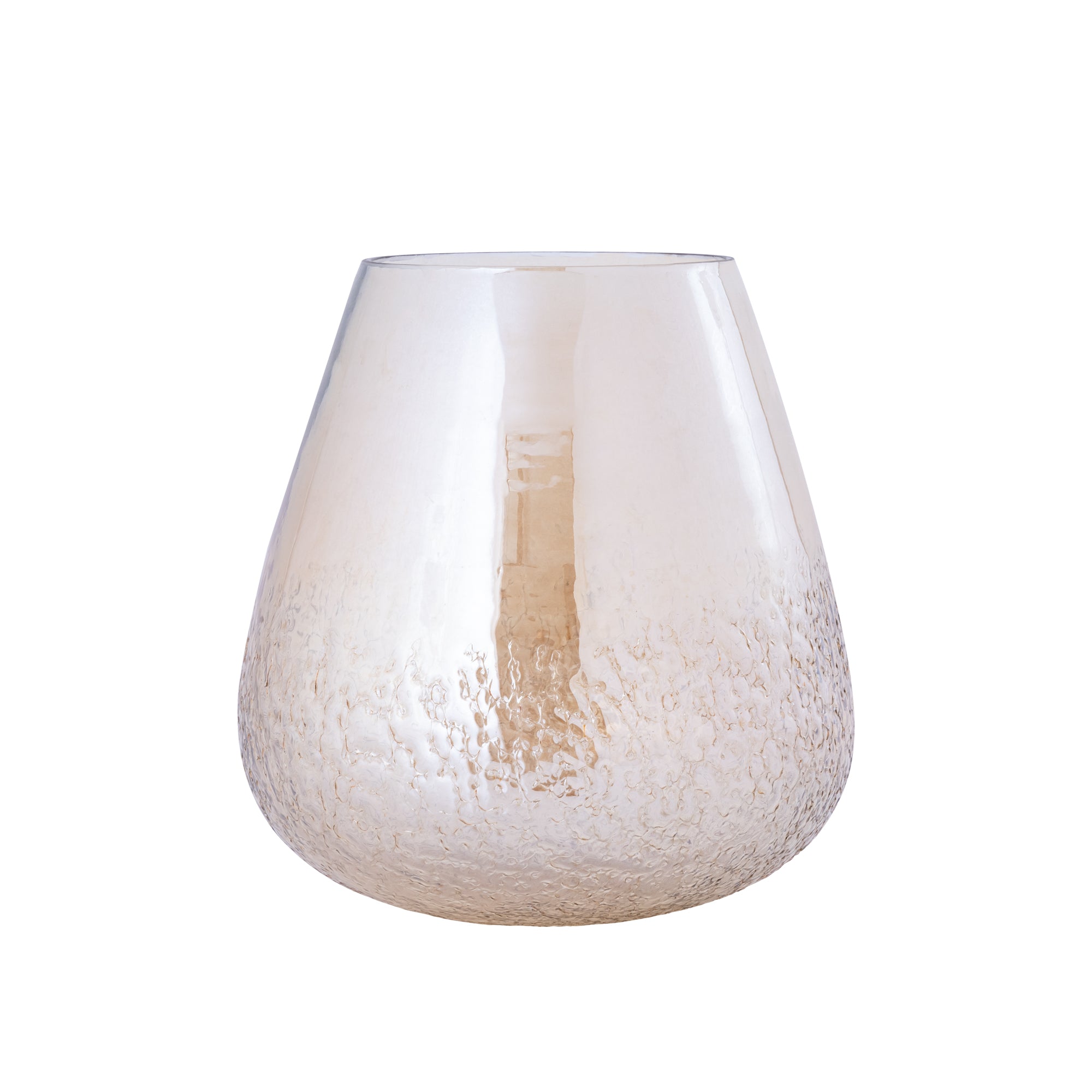 Ameara Bougeoirs en verre - Ambre
