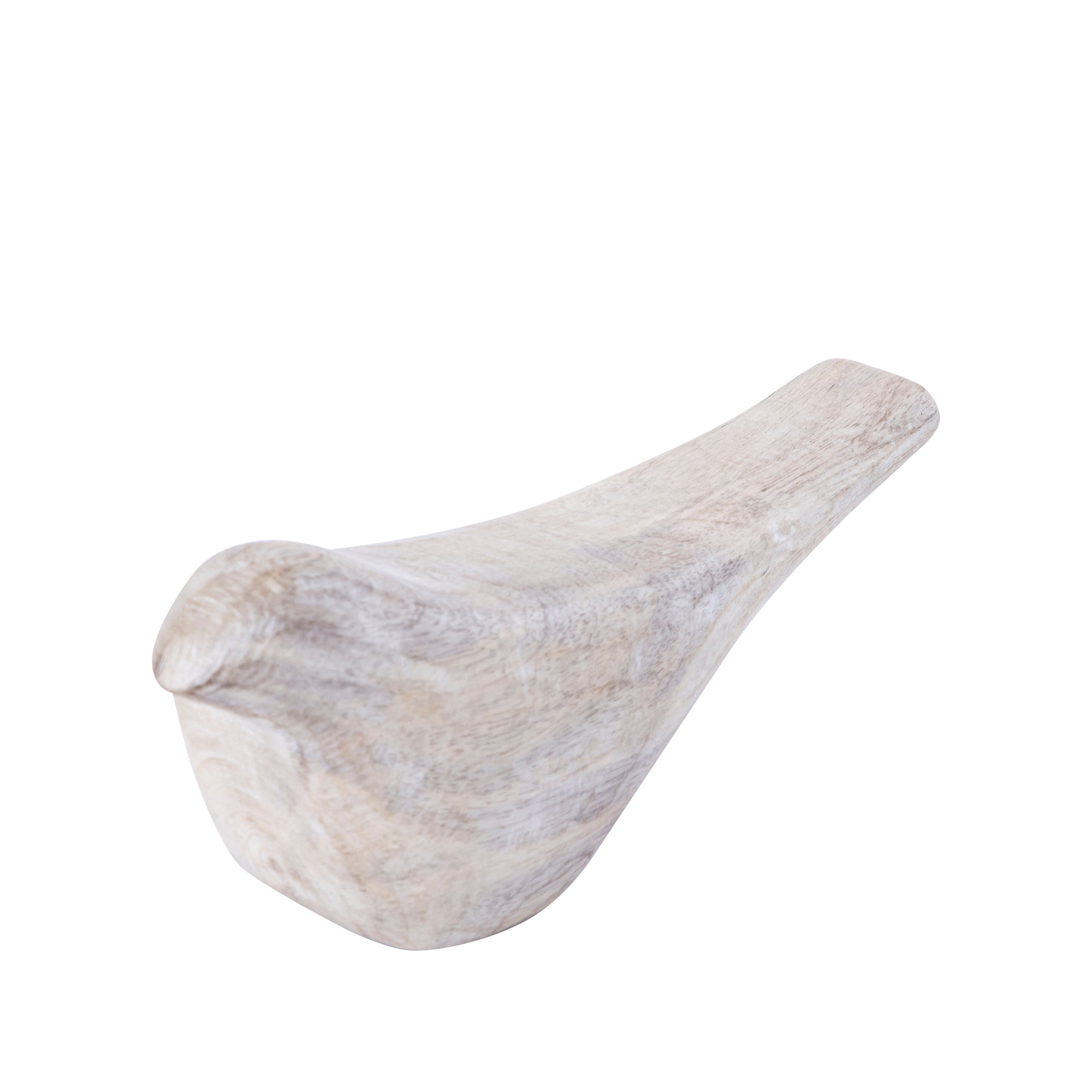 Gracella Light Grey mango wood bird statue L