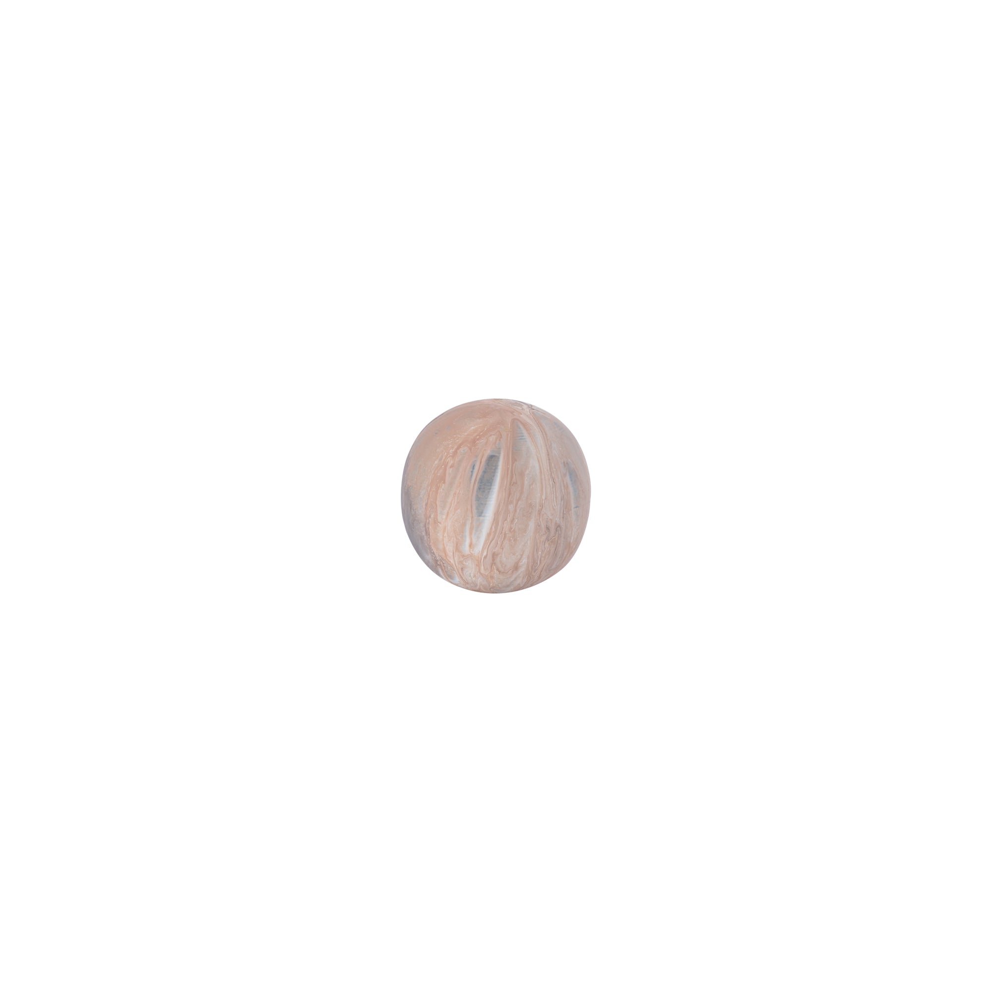 Meriko Brown round iron ball statue matt enamel S