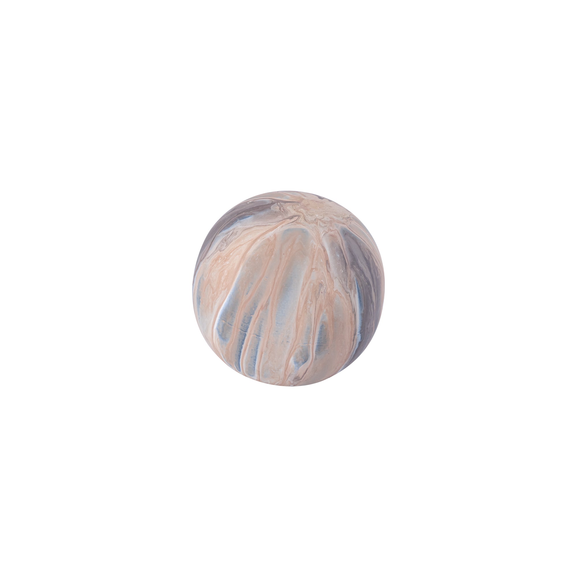 Meriko Brown round iron ball statue matt enamel M