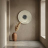 Vojtech White round poly shell bamboo wall panel M