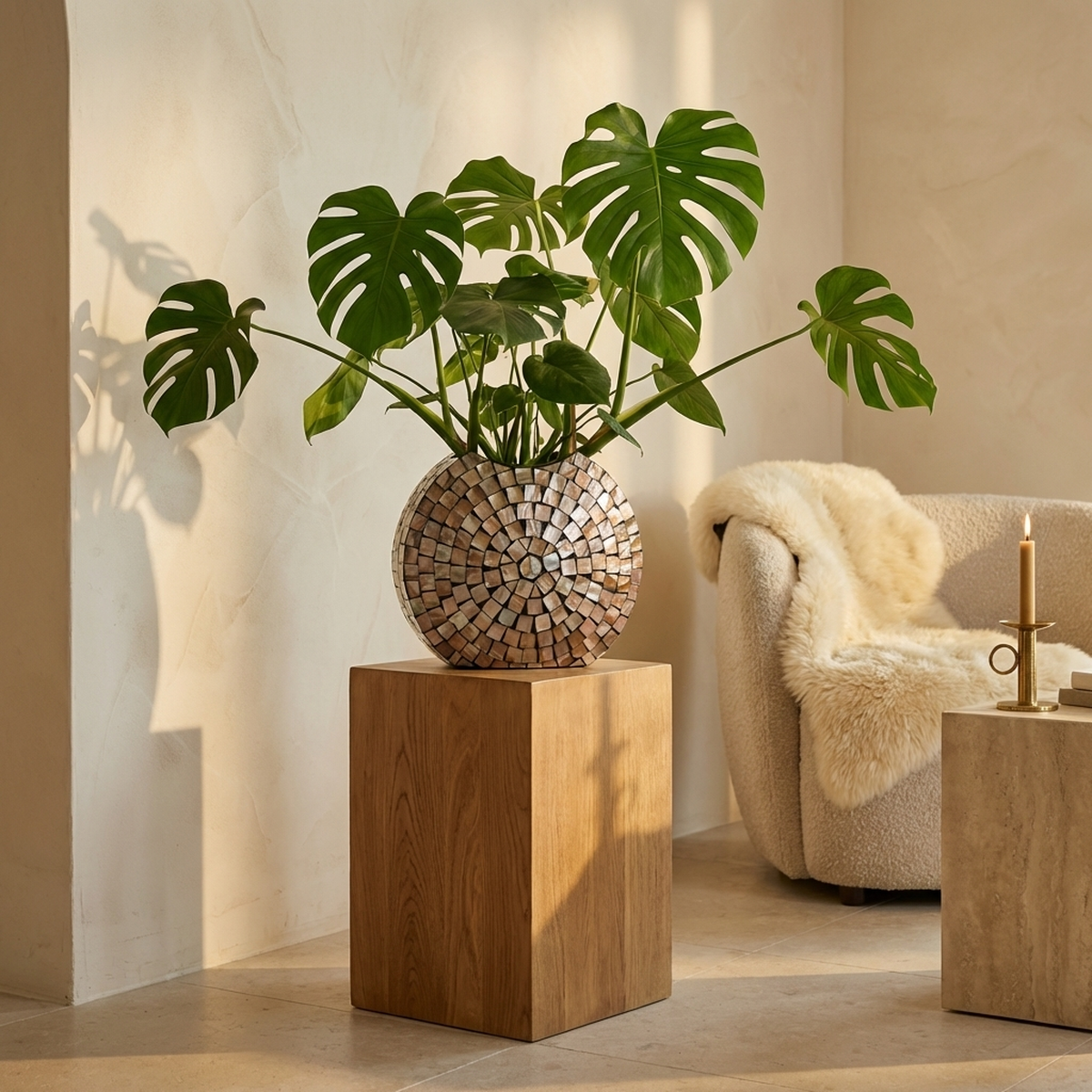 Pot Nikael — en Bambou — Photo lifestyle