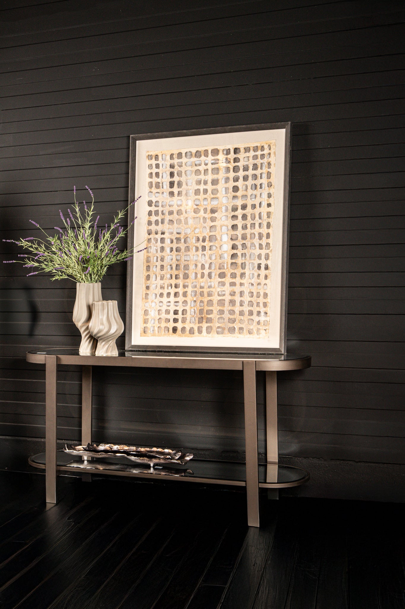 Yozan Console table mirror metal legs - Photo 4